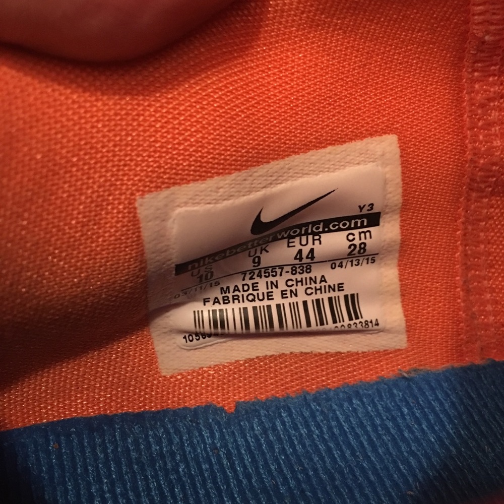 Nike Lebron 12 Low Bright Citrus Size 10 - Picture 7 of 8